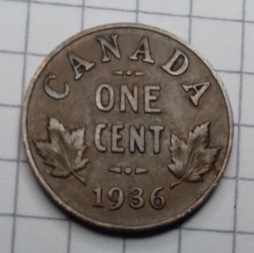 Kanada cent 1936 - 1936, d-3a