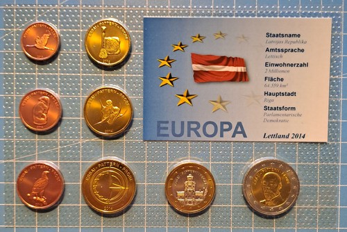 Euro probensatz lettland - probensatz,