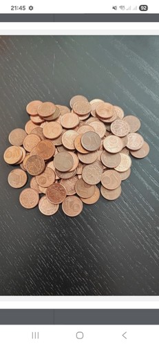 100 stück cent münzen - 100,
