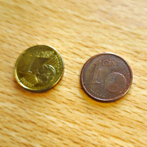 Fehlprägung goldene cent - fehlprägung,