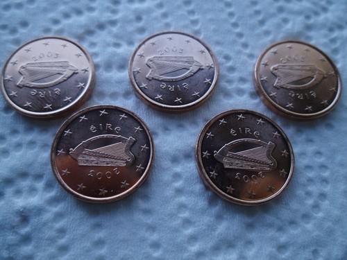 5x1cent münze irland 2003 - 5x1cent,