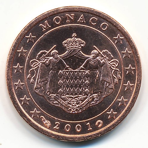 Cent kursmünze monaco - 1,