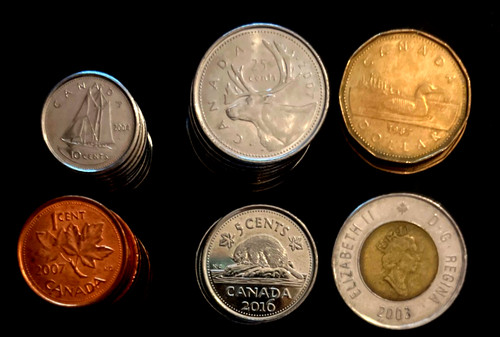Münzen aus kanada - cent, 5