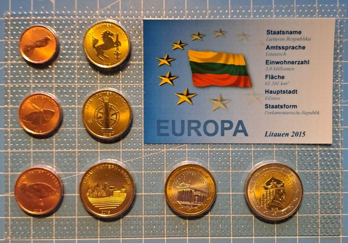 Euro probemünzen satz litauen - probemünzen,