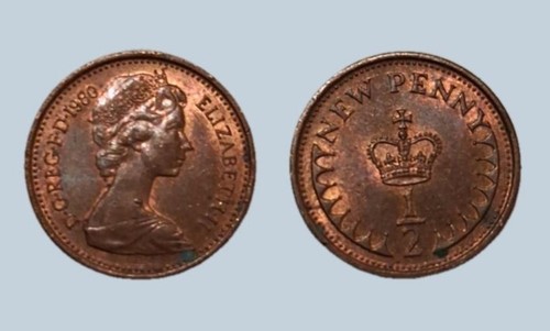 Großbritannien new penny - 1/2,