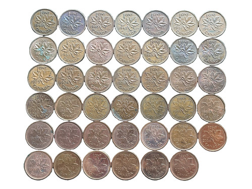 Münzen cent kanada - cent,