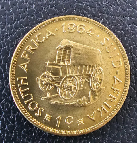 Cent münze aus südafrika - 1-cent-münze,