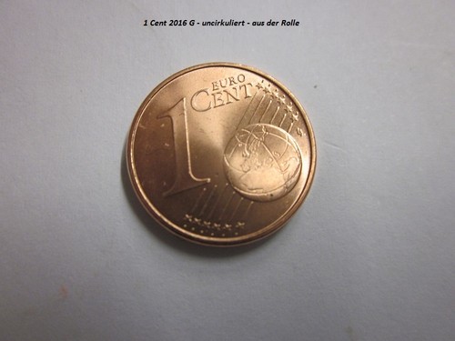2016 cent prägefrisch - g,