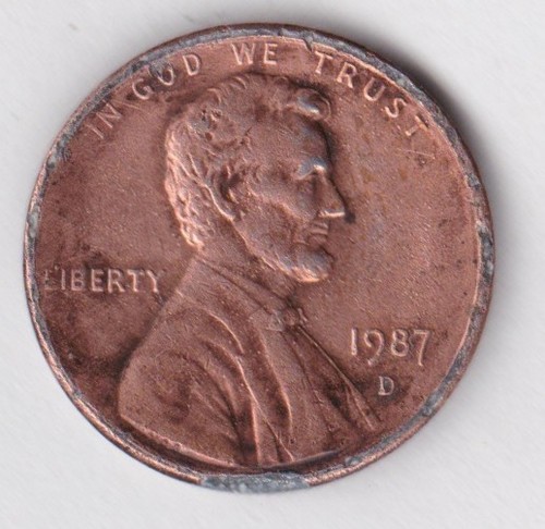Usa cent 1987 d - 1,